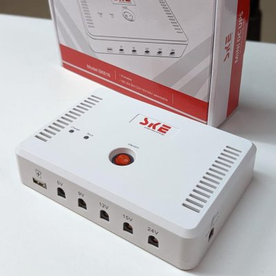 SKE SK616 Mini UPS For Wifi Router + ONU + IP Cam/CC Cam 13,200mAh With 5 Output